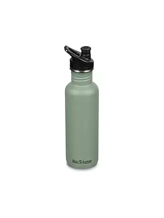 KLEAN KANTEEN | Botella de agua de acero inoxidable Classic 800ml Sport Cap Tiger Lily | hellgrün